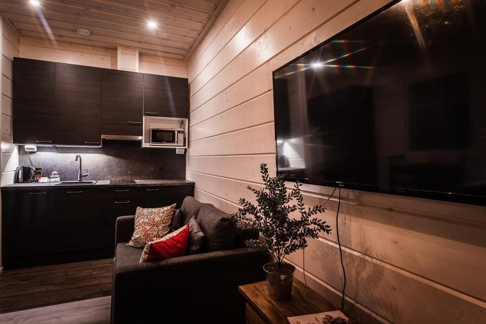 TV and multimedia, Kitchen or kitchenette, Living room, Seating area