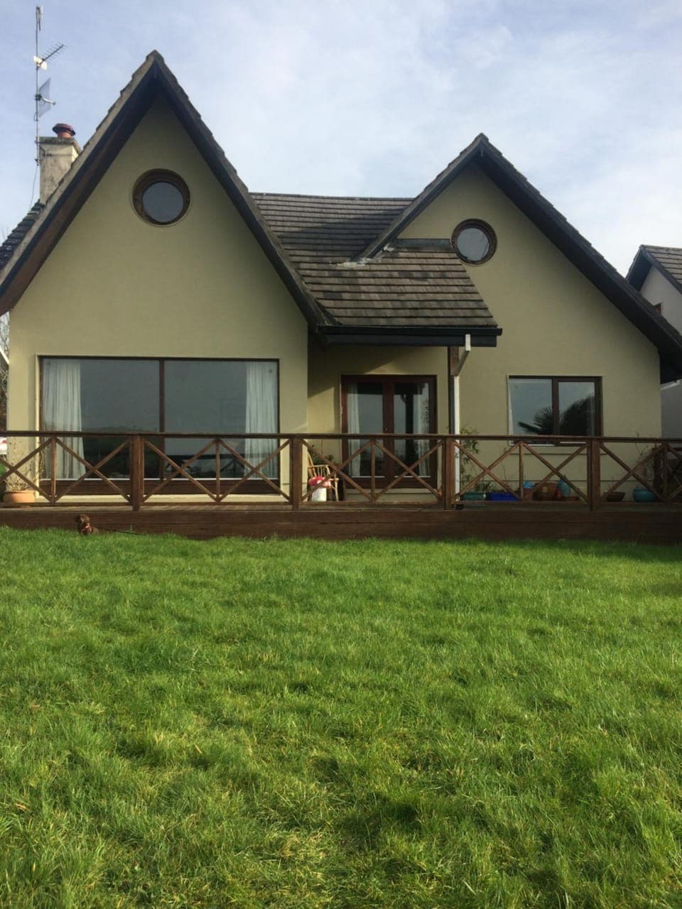 Property building, Garden view