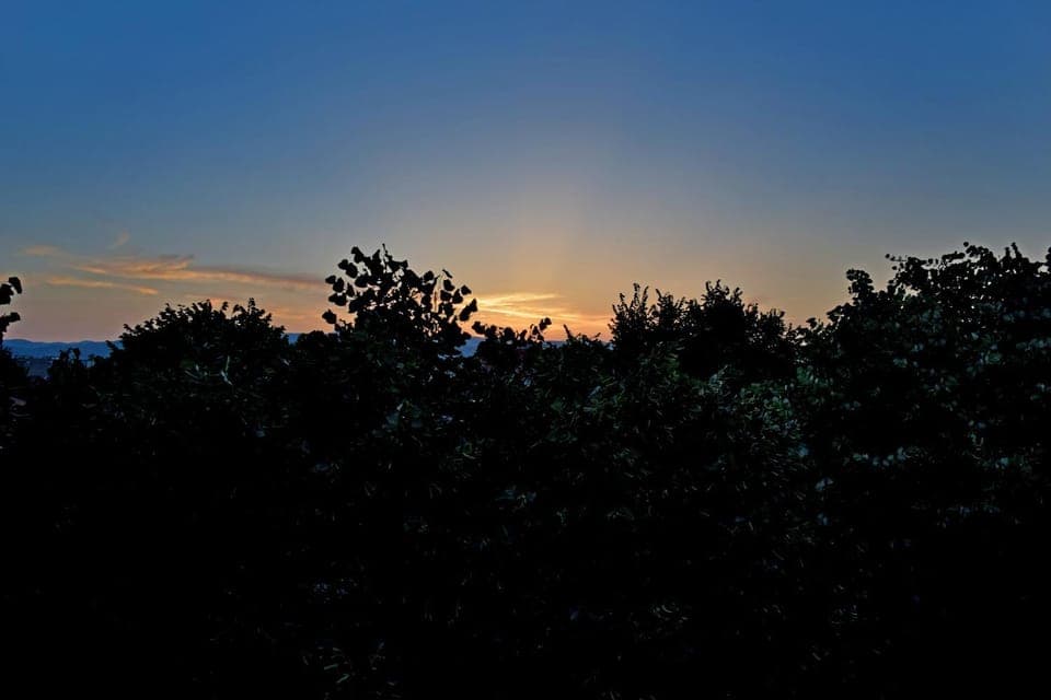 Natural landscape, Balcony/Terrace, Sunset
