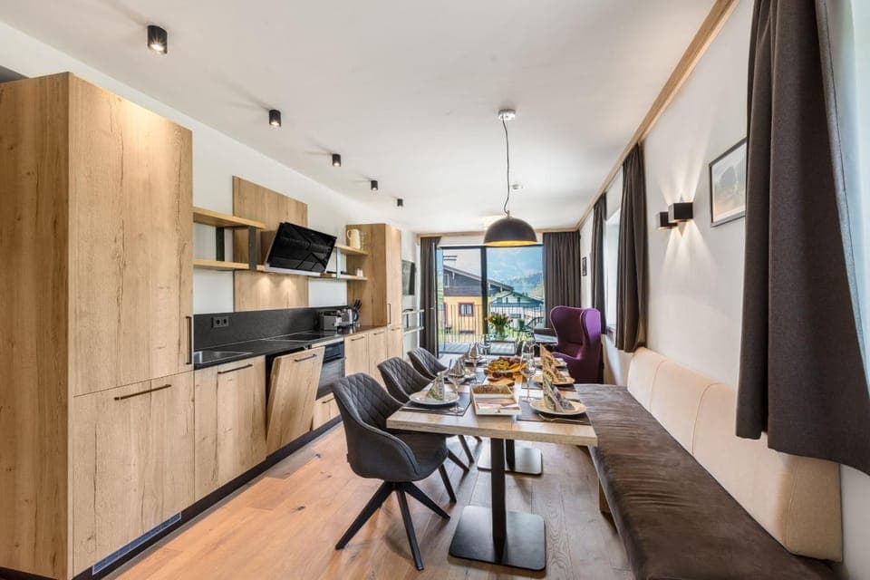 Living room, kitchen