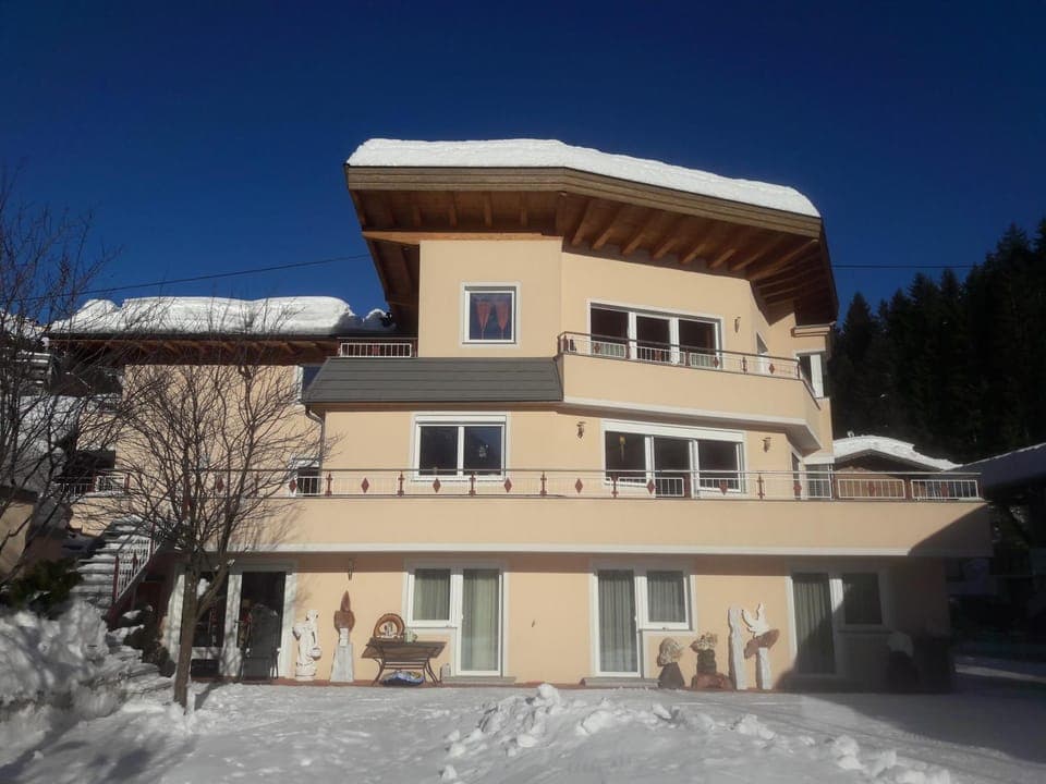 Property building, Winter, Garden view