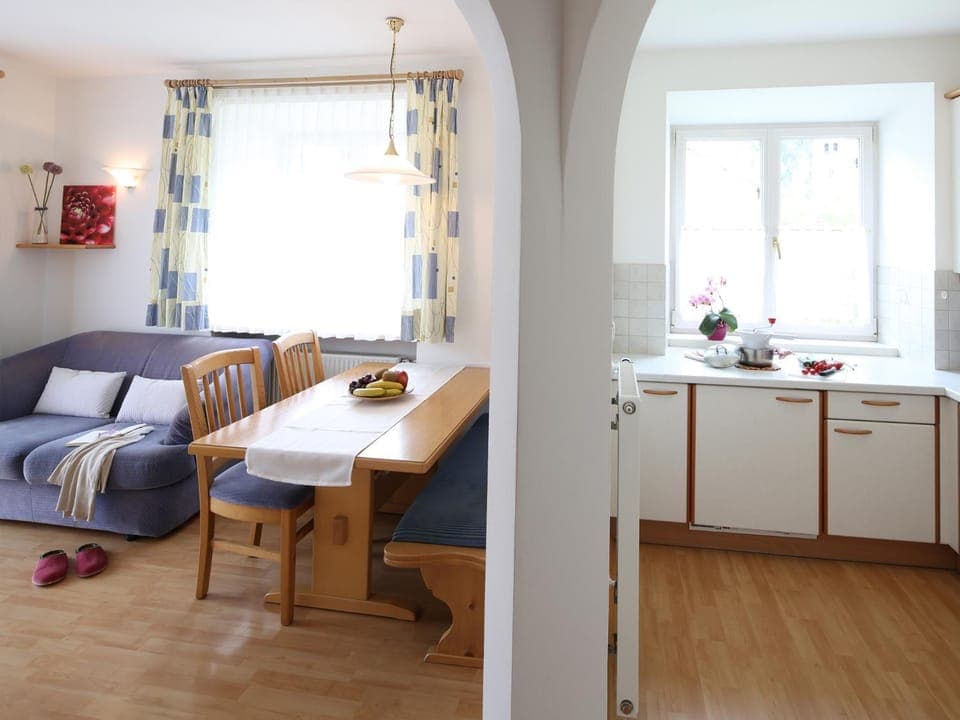 Kitchen or kitchenette, Living room, Dining area