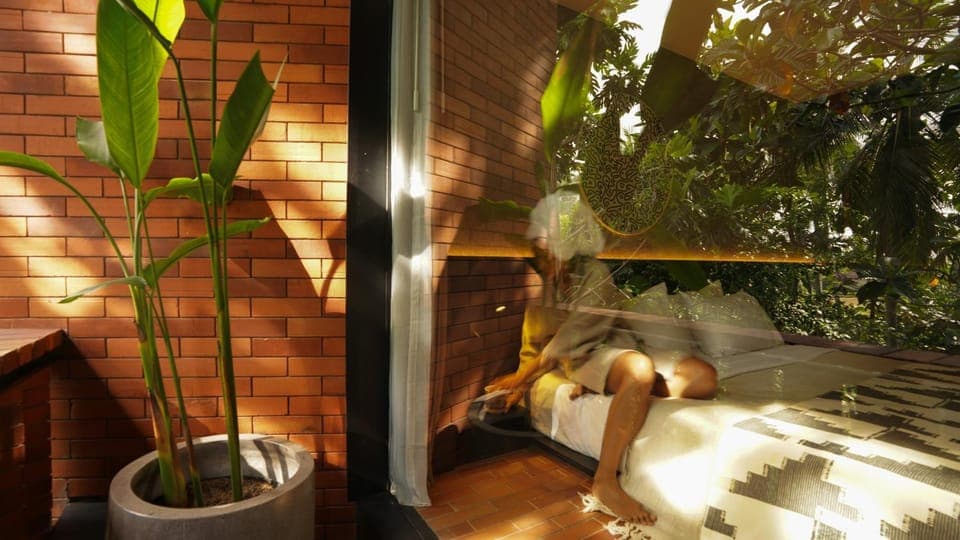 Bed, People, Bedroom, Guests