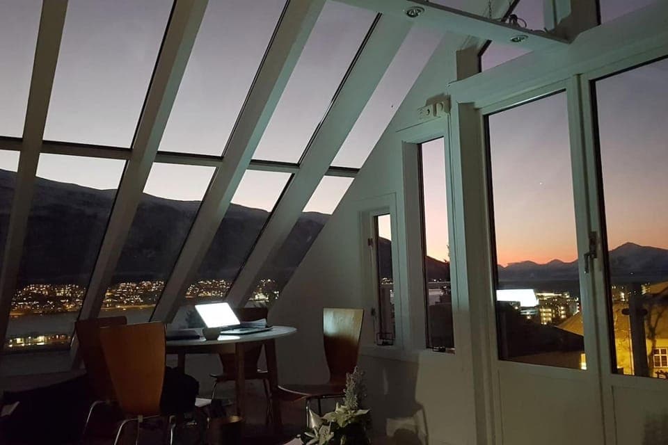 Glass roof private loft in Tromsø Apartment in Tromso