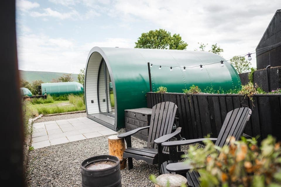 Black Knowe, Luxury Glamping Pods, Ballycastle Campground/ 
RV Resort in Northern Ireland