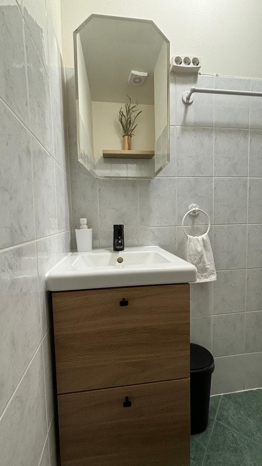 Bathroom, hair dryier