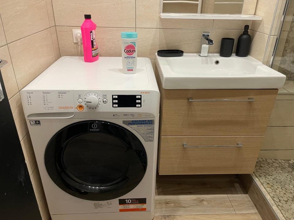 Bathroom, heating, washing machine, dryer