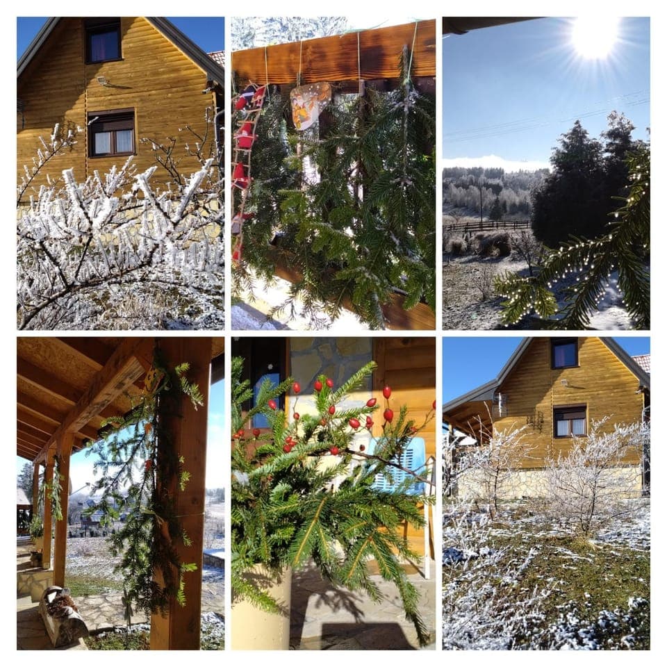 Property building, Restaurant/places to eat, Facade/entrance, Day, Winter, Garden, Garden view, Breakfast, Sunrise