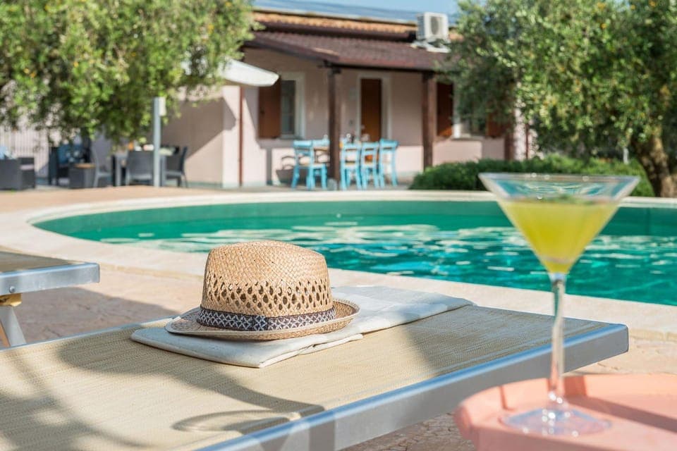 Natural landscape, Pool view, Swimming pool, sunbed