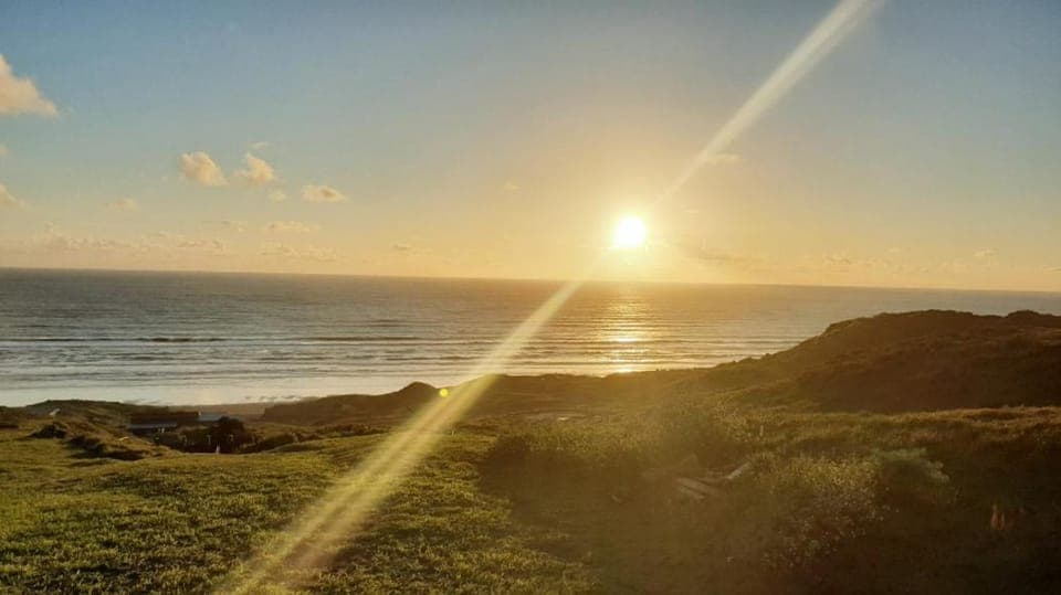 Natural landscape, Sea view, Sunset