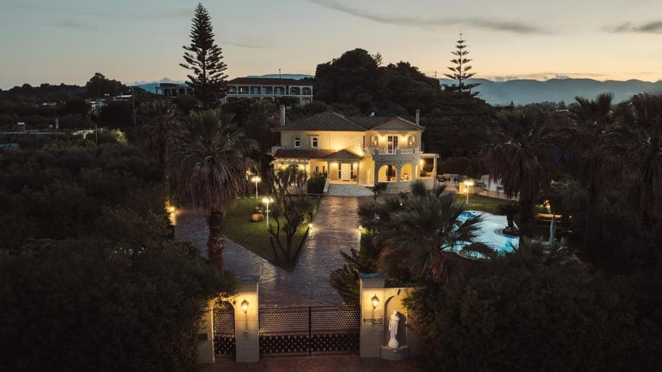 Property building, Night, Pool view