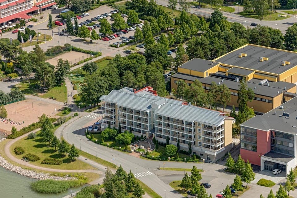 Property building, Bird's eye view, Summer