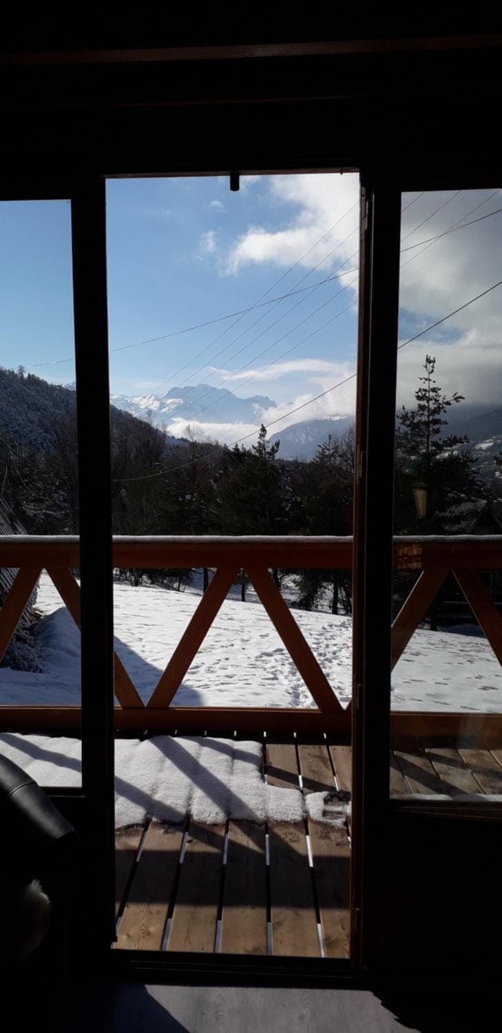 Winter, Balcony/Terrace, Mountain view