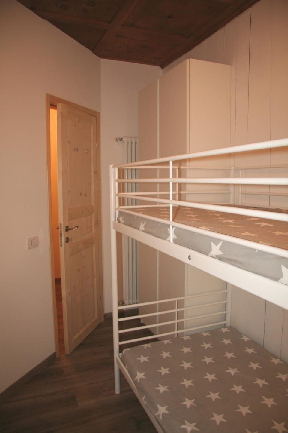Bedroom, bunk bed, wardrobe