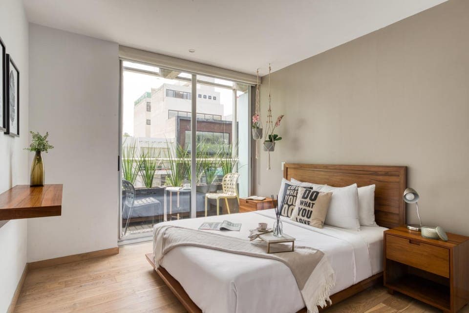 Bed, Balcony/Terrace, Bedroom