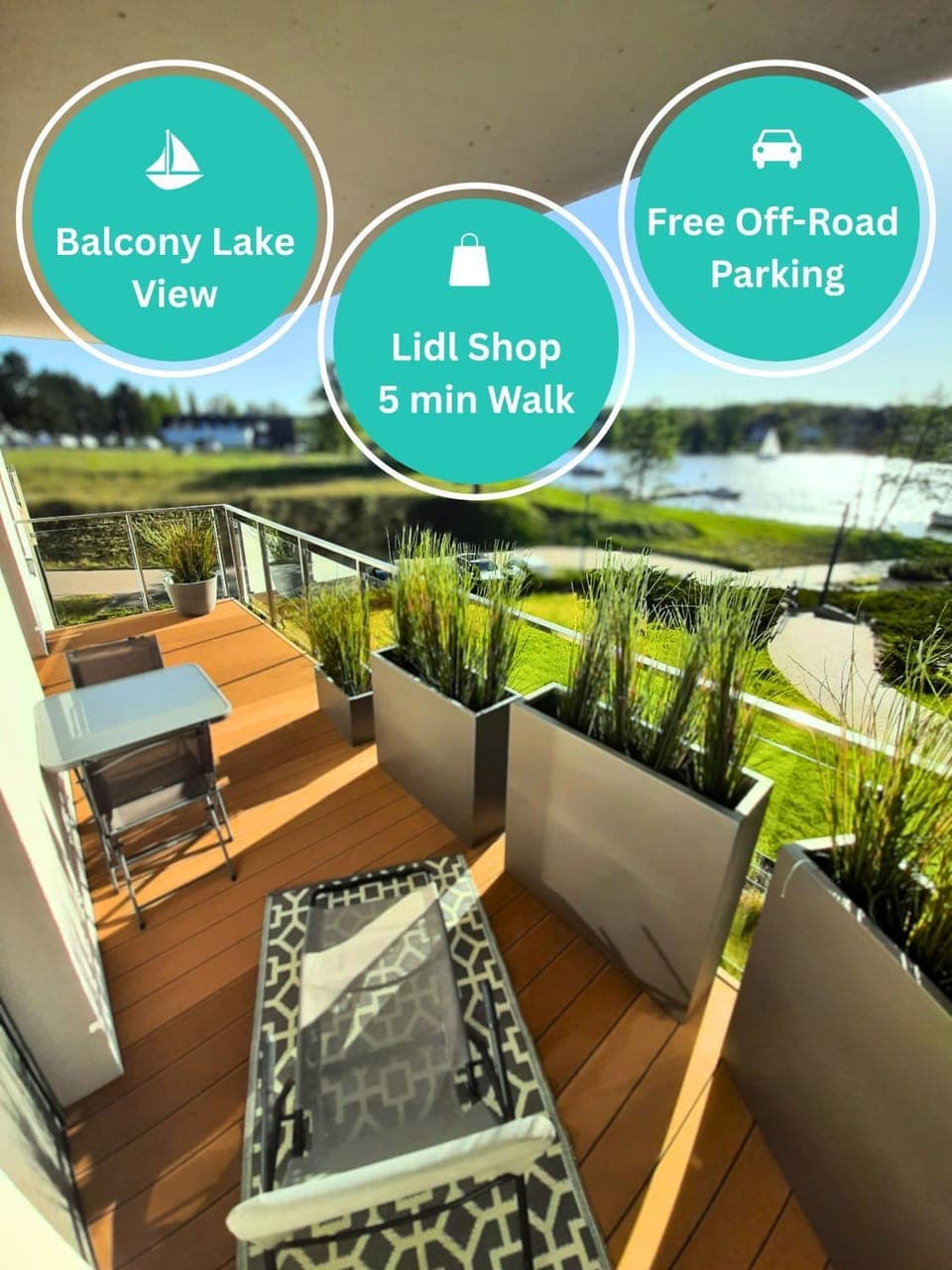 Day, Natural landscape, Balcony/Terrace, Seating area, Lake view