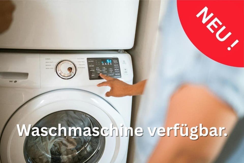 Text overlay, washing machine