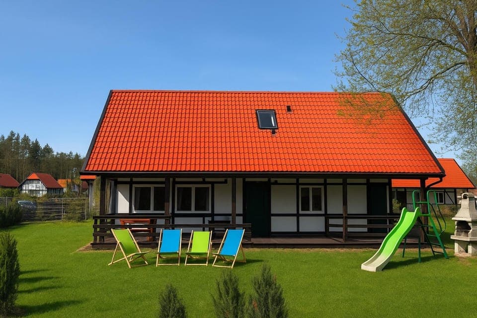 Property building, Natural landscape, Garden, Garden view, sunbed