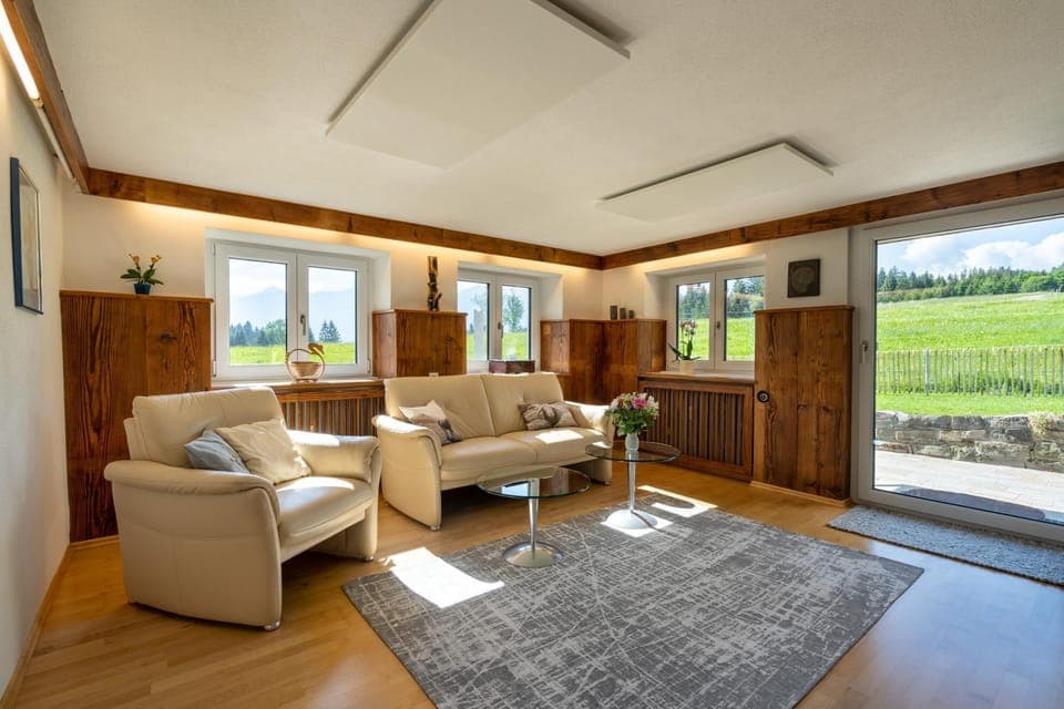 Spring, Living room, Photo of the whole room, Decorative detail, Decorative detail, Seating area, Mountain view