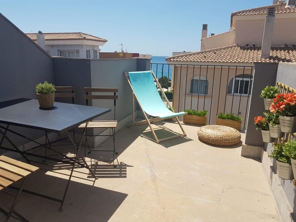 Day, View (from property/room), Balcony/Terrace, Sea view, sunbed