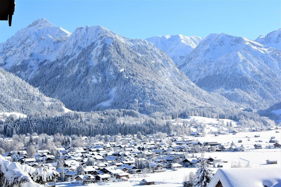 Natural landscape, Winter, Mountain view