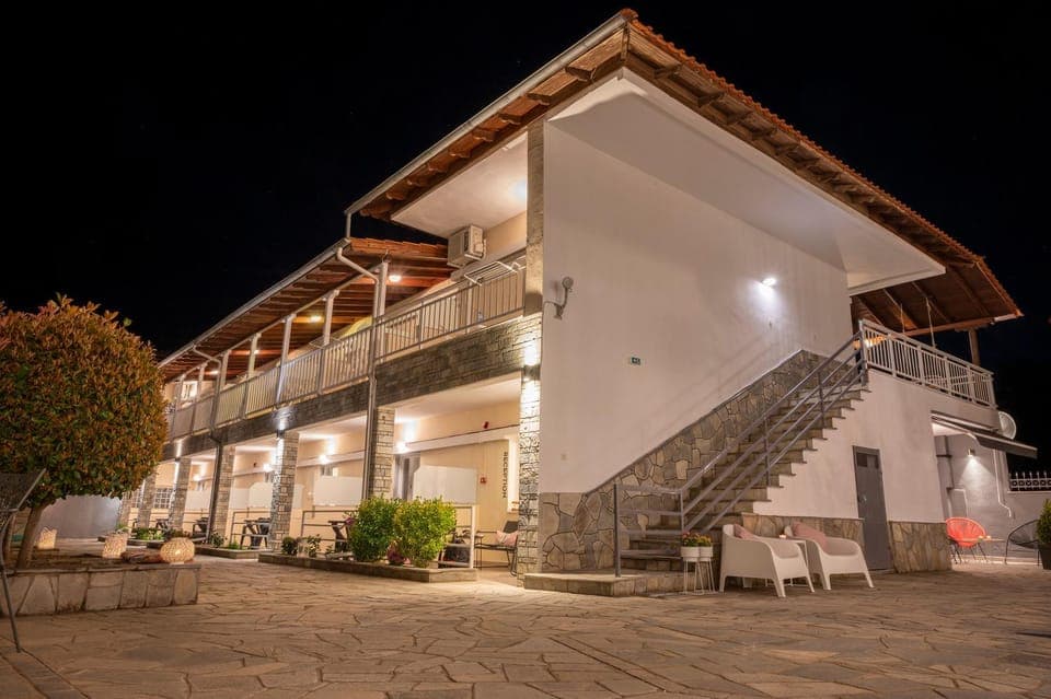 Property building, Patio, Night