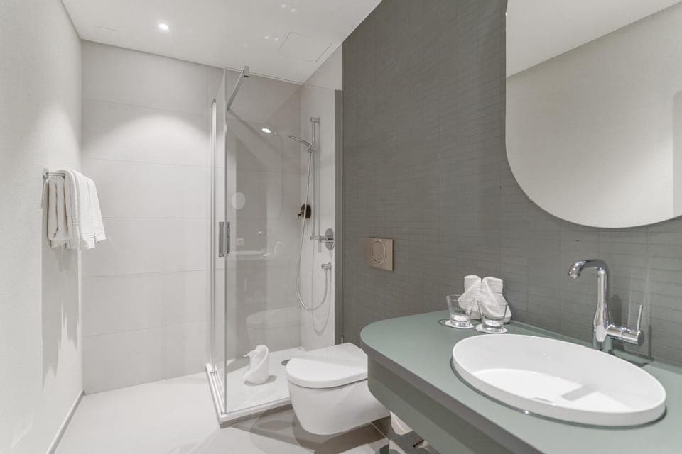 Shower, Toilet, Bathroom, towels