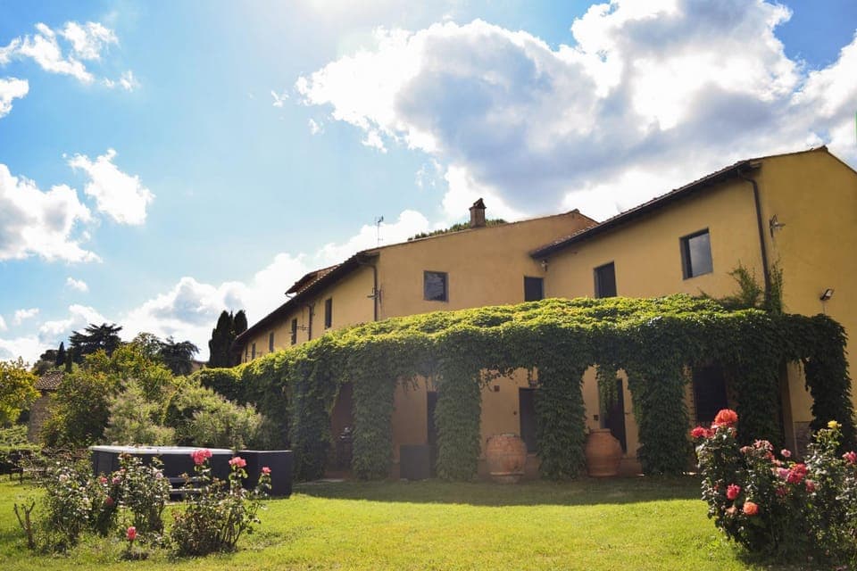 Property building, Spring, Natural landscape, Garden, Garden view