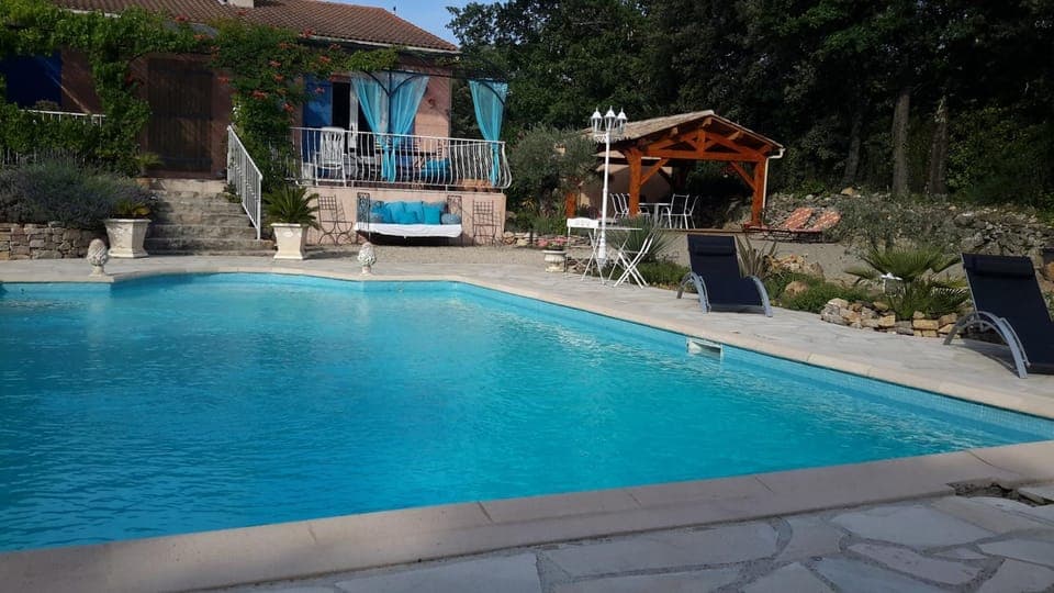 Pool view, Swimming pool, sunbed