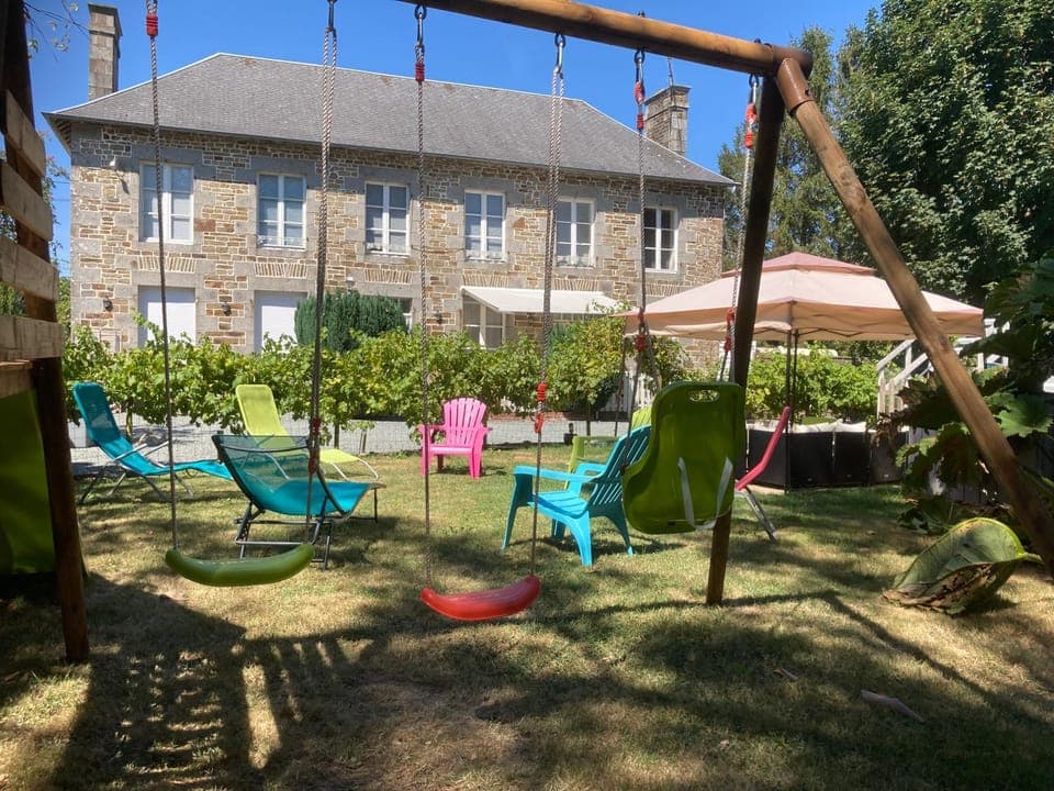 Patio, Children play ground, Garden, sunbed