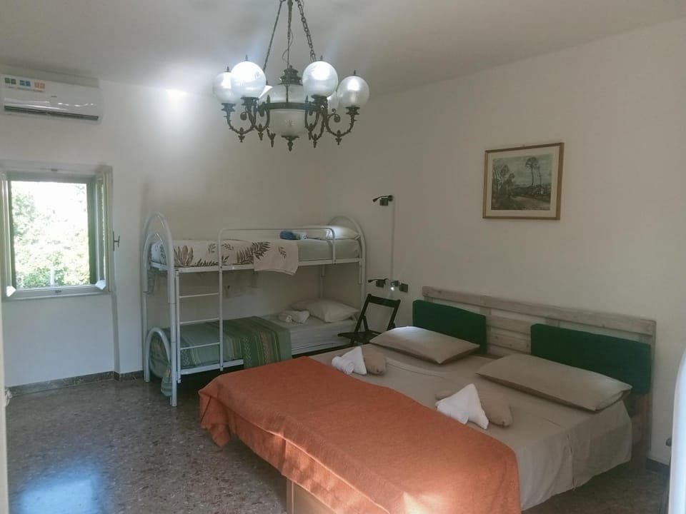 Bed, Photo of the whole room, Bedroom, air conditioner