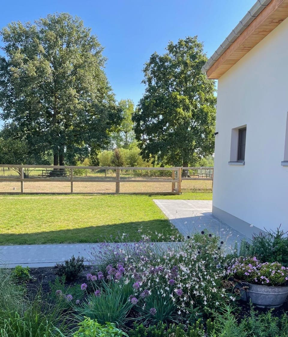 Property building, Garden view