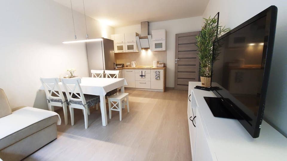 TV and multimedia, Kitchen or kitchenette, Living room, Other, Photo of the whole room, Decorative detail, Seating area, Dining area, On site, Area and facilities