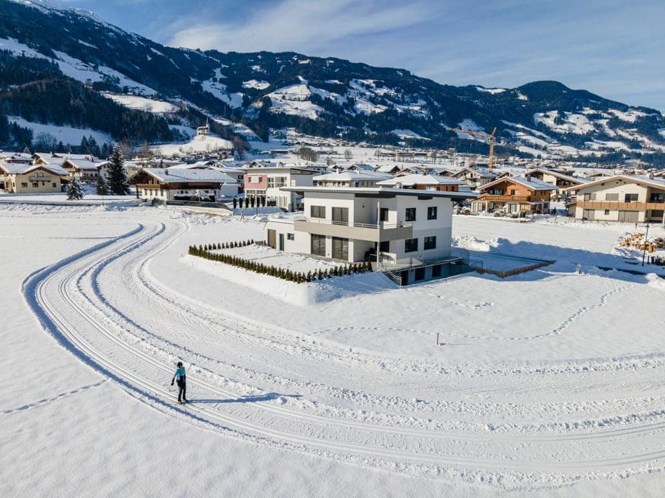 Property building, Natural landscape, Winter, Mountain view