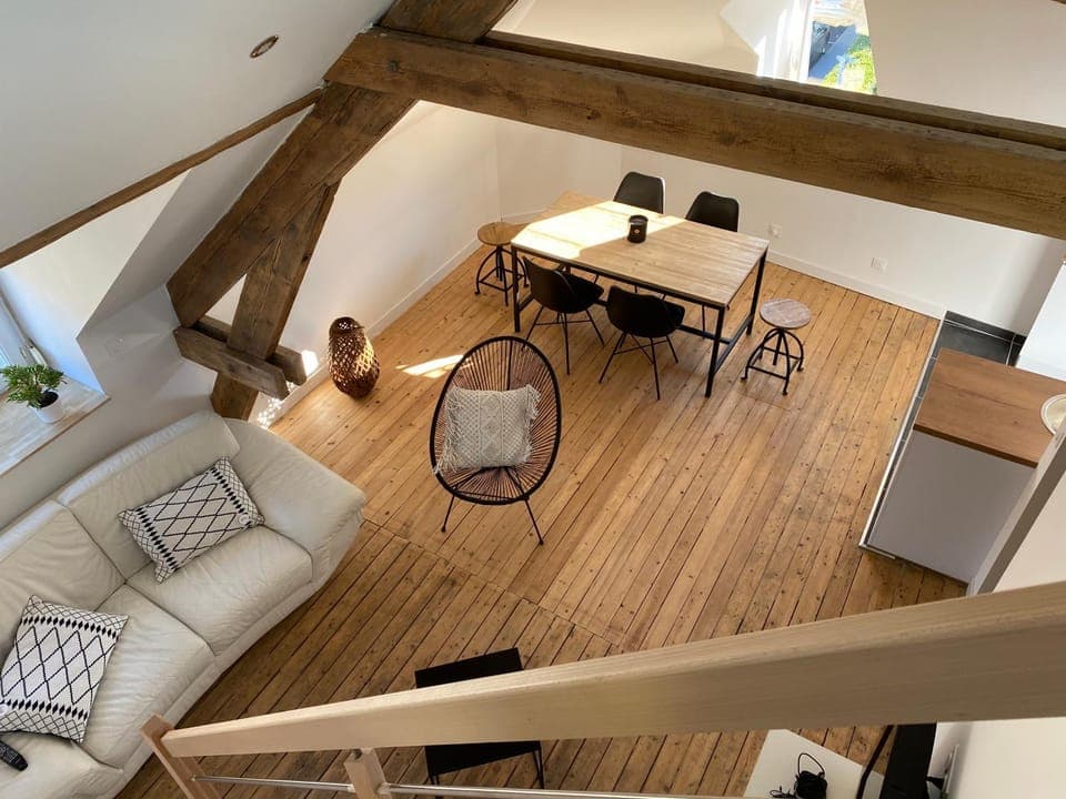 Living room, Seating area, Dining area