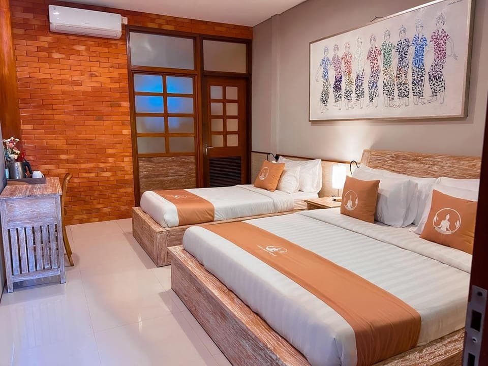 Bed, Bedroom, air conditioner