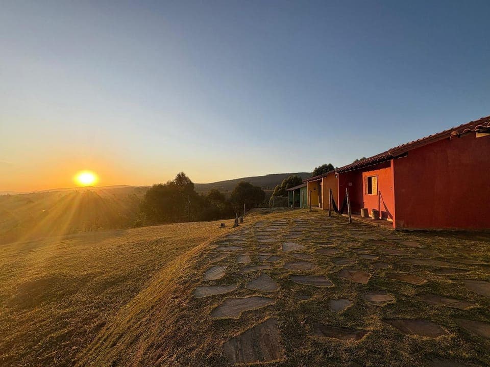 Day, Natural landscape, Mountain view, Sunset