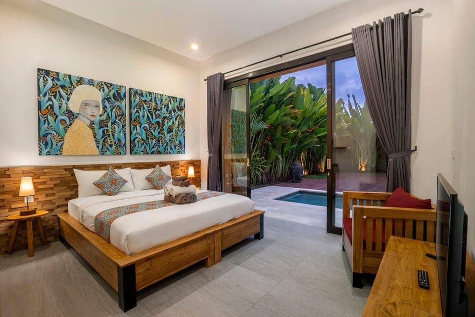 Bed, TV and multimedia, View (from property/room), Photo of the whole room, Bedroom, internet