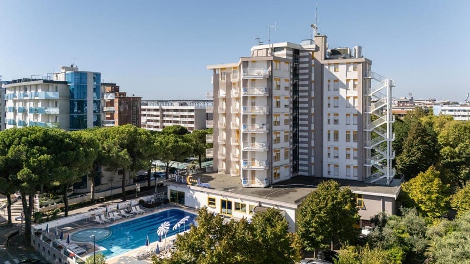 Property building, City view, Pool view