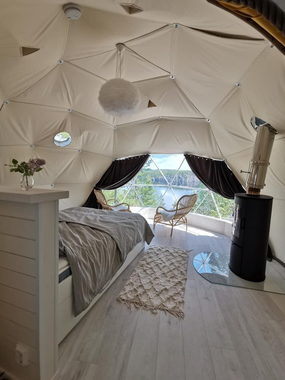 Hidden Island Laukanharju Glamping Luxury tent in Finland