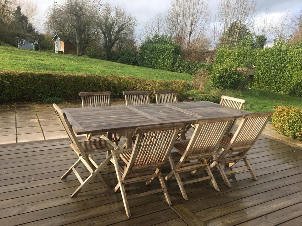 Balcony/Terrace, Dining area, Garden view