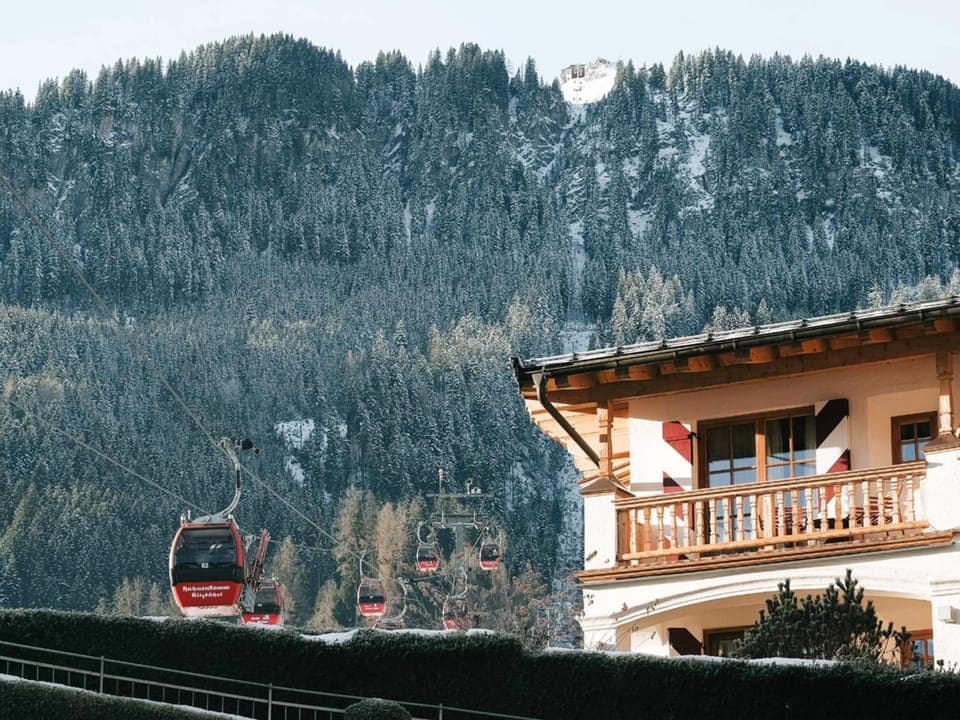 Property building, Winter, Mountain view