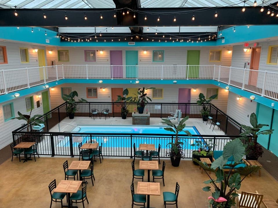 Pool view, Swimming pool