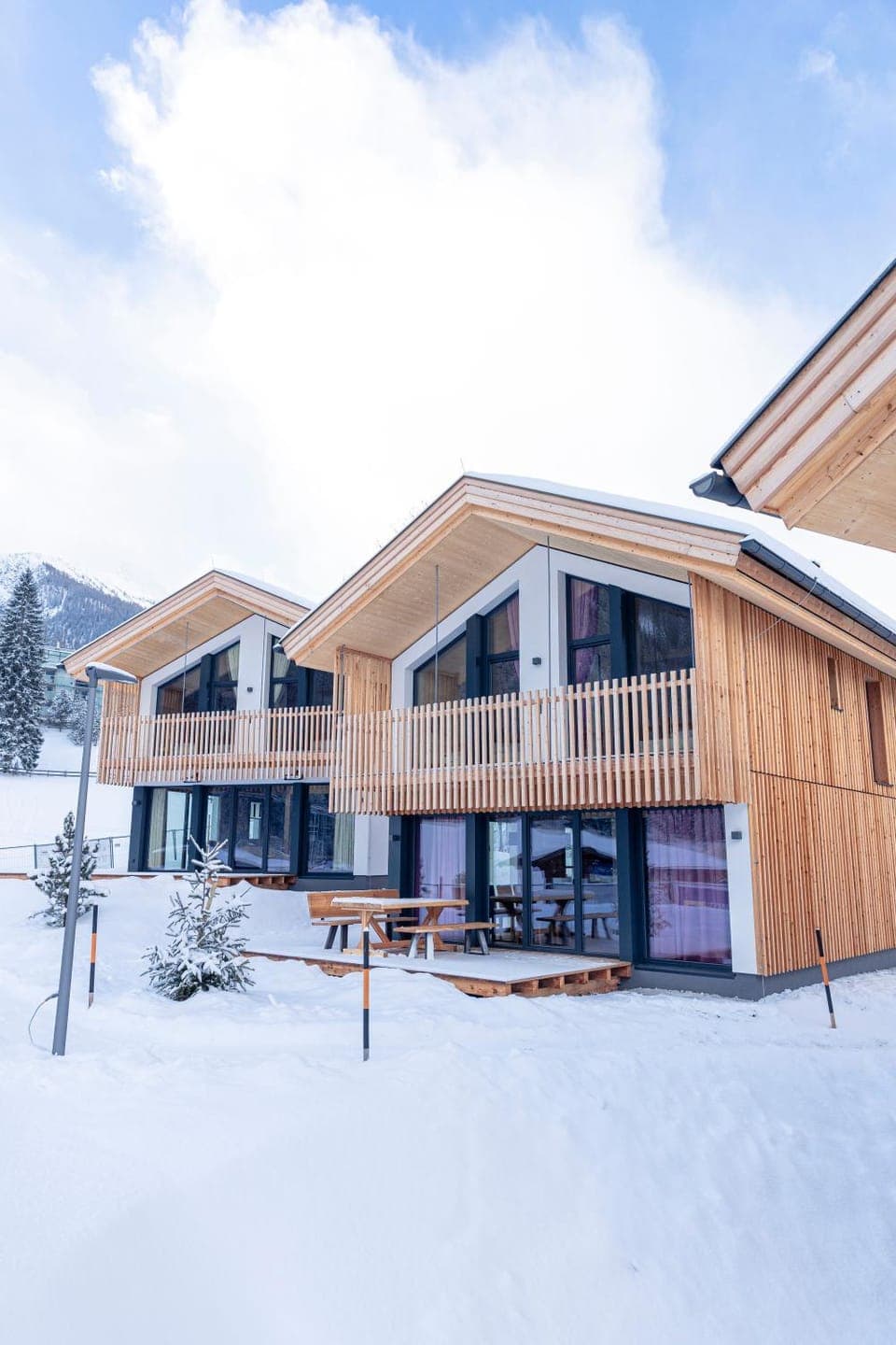 Property building, Natural landscape, Winter, Mountain view