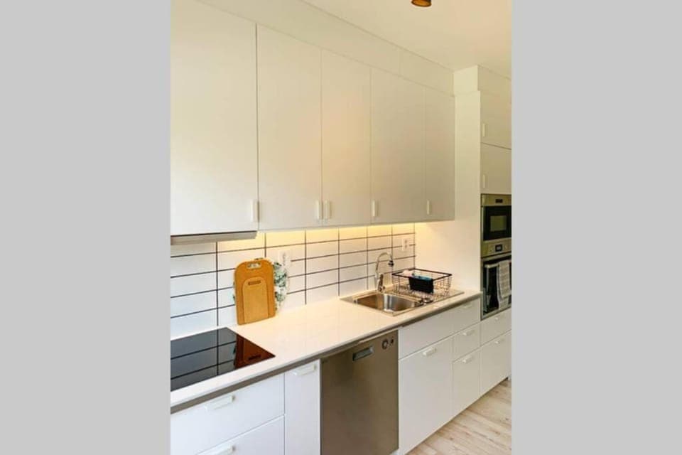 Kitchen or kitchenette, dishwasher, minibar