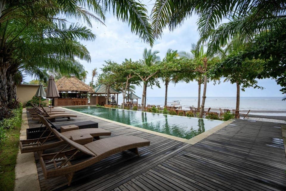 Pool view, Sea view, Swimming pool