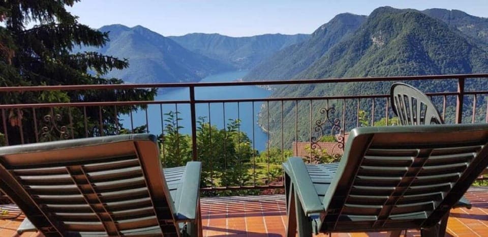 Natural landscape, View (from property/room), Balcony/Terrace, Lake view, Mountain view