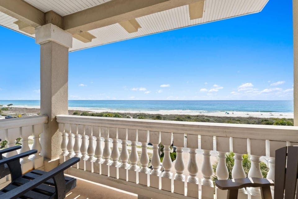 Day, Natural landscape, View (from property/room), Balcony/Terrace, Seating area, Beach, Sea view