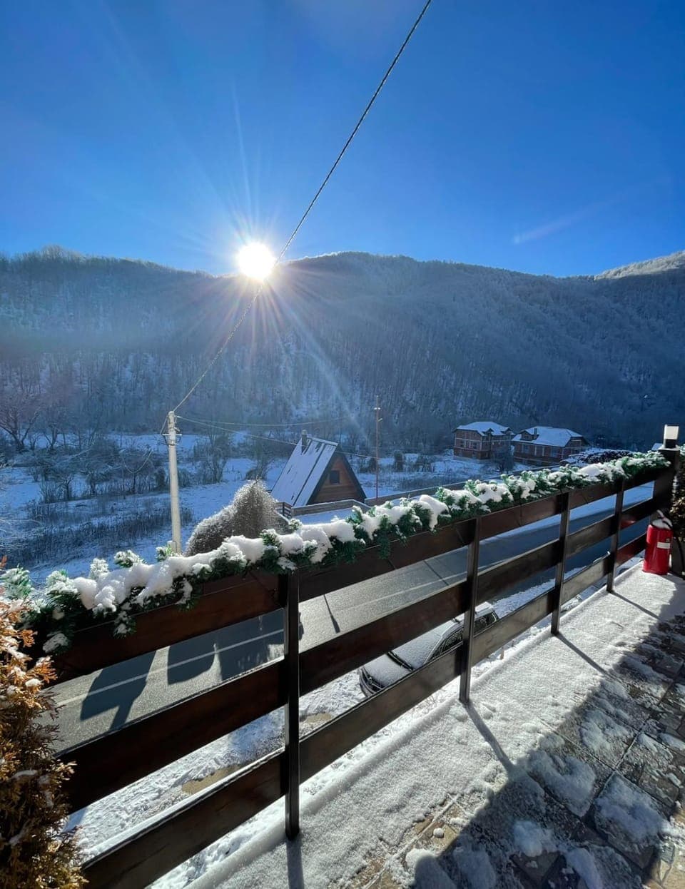 Day, Natural landscape, Winter, Mountain view