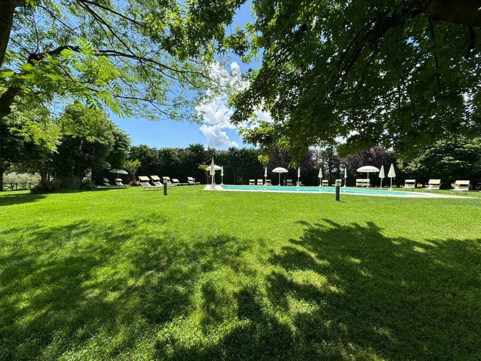 Natural landscape, Garden, Garden view, Pool view, Swimming pool